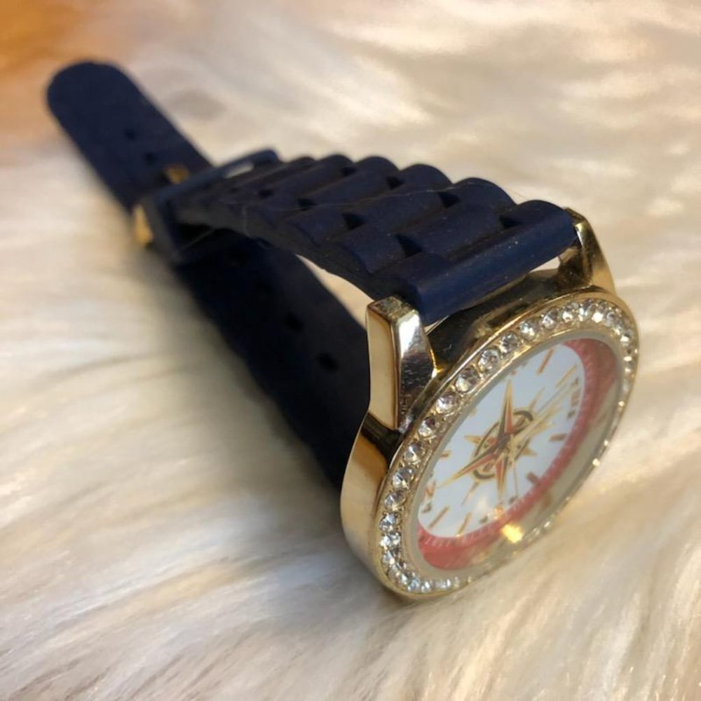 Compass Style Navy Blue Watch - Picture 5 of 5